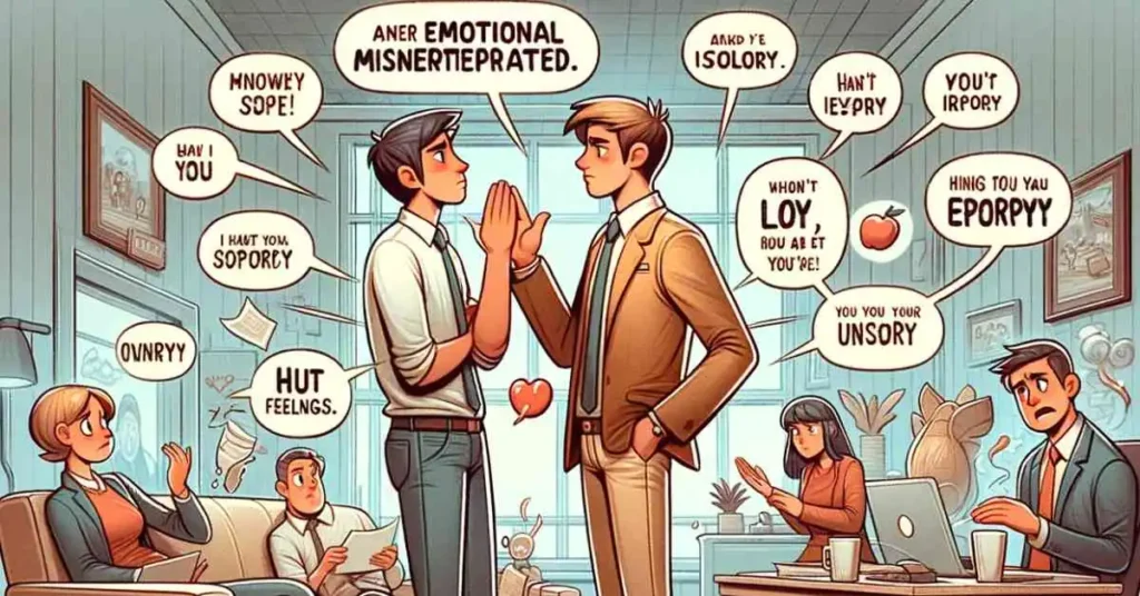 Misunderstandings Apologies for Emotional Misinterpretations
