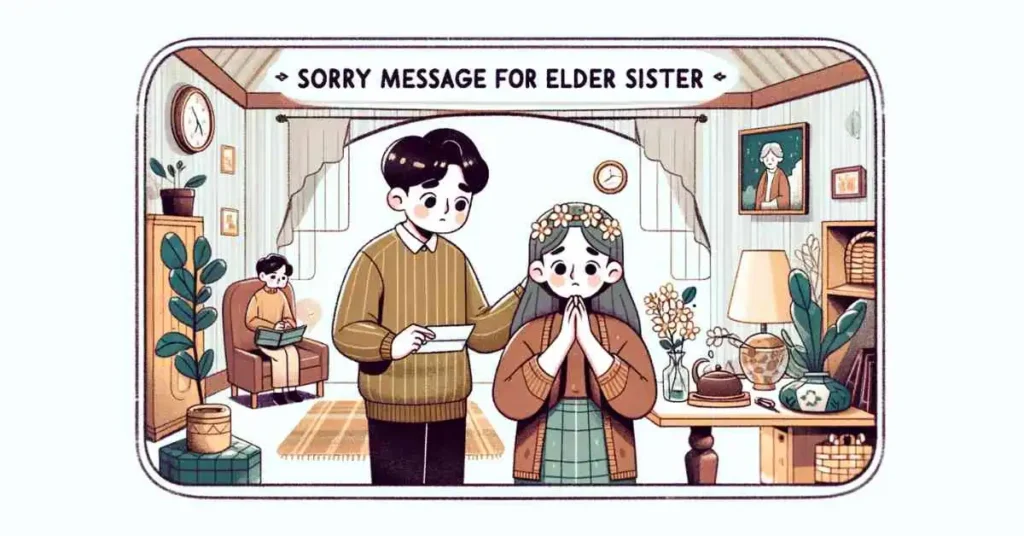 Sorry Message For Elder Sister Apologies for Neglect or Inattention
