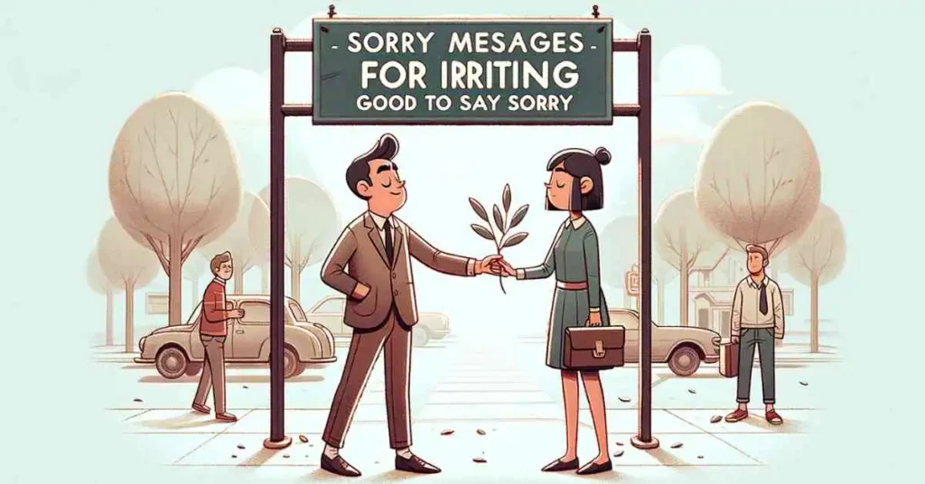 Sorry Messages for Irritating: Good to say sorry